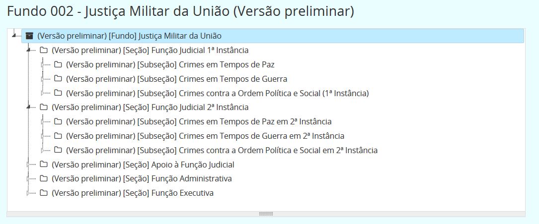arranjo arquivistico