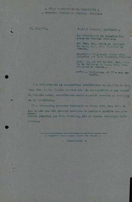 Ofício 32-Pres/1945 - Relação dos réus julgados pelo CSJM