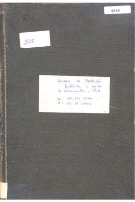 Livro de Protocolo - Entrada e Saída de Documentos da 2ª Auditora da 1ª DIE (FEB)