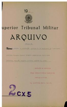Execução de Sentença n. 71/1945/FEB (2ªAUD1ªDIE)