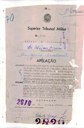 Apelação n. 38.991/1971 - Volume 1