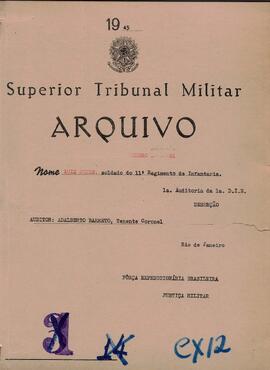 Autos do Processo de Deserção n. 81/1945/FEB (1ªAUD1ªDIE)