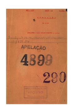 Apelação n. 4.899/1937 - Série A - Volume 6