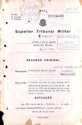 Apelação n. 37.726/1970 - Volume 10