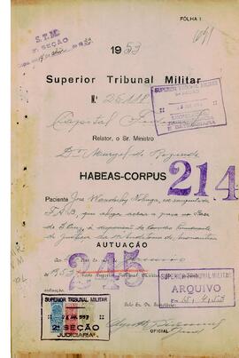 Habeas Corpus n. 25.118/1953