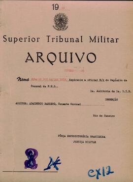Autos do Processo de Deserção n. 89/1945/FEB (1ªAUD1ªDIE)