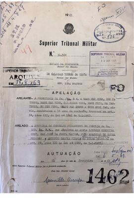 Autos findos  n. 402/1969 - Apenso XVI
