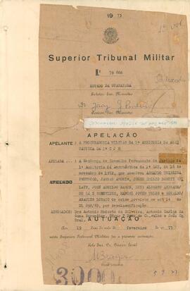 Apelação n. 39.668/1973 - Volume 1
