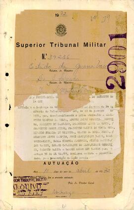 Apelação n. 39.236/1972 - IPM 709 - Volume 29
