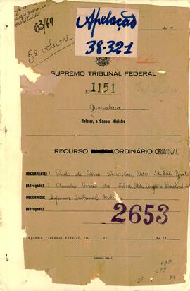 Apelação n. 38.321/1970 - Volume 5