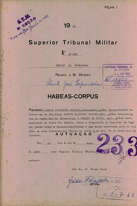 Habeas Corpus n. 26.683/1963