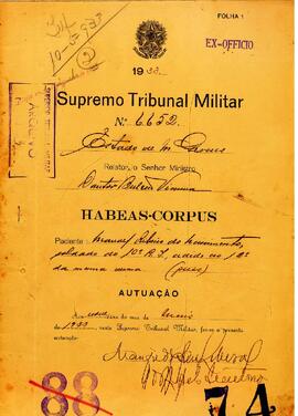 Autos do Habeas Corpus n. 6.652/1933