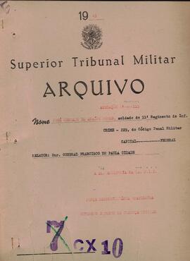 Autos da Apelação n. 119/1945/FEB