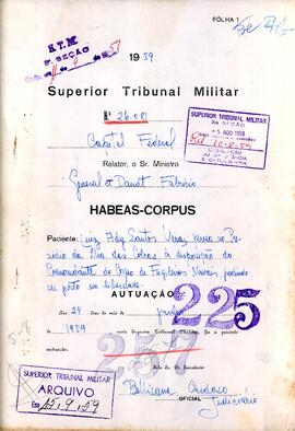 Habeas Corpus n. 26.081/1959