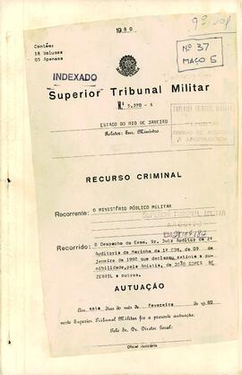 Apelação n. 37.726/1970 - Volume 9