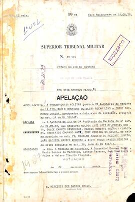 Apelação n. 39.778/1973 - Volume 1