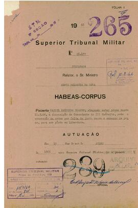 Habeas Corpus n. 28.477/1966