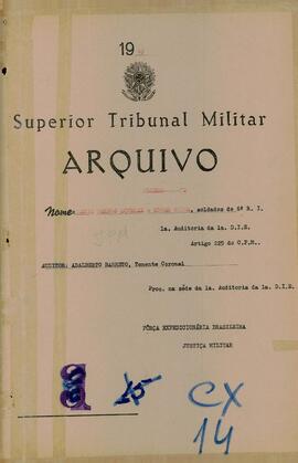 Autos do Processo n. 72/1945/FEB (1ªAUD1ªDIE)