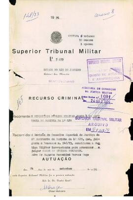 Recurso Criminal n. 5.079/1976 - Anexo 8