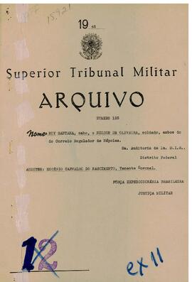 Autos do Processo n. 123/1945/FEB (2ªAUD1ªDIE)