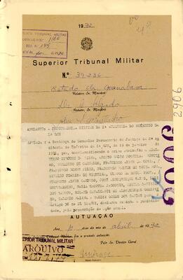 Apelação n. 39.236/1972 - IPM 709 - Volume 49