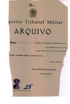 Autos do Processo n. 95/1945/FEB (1ªAUD1ªDIE)