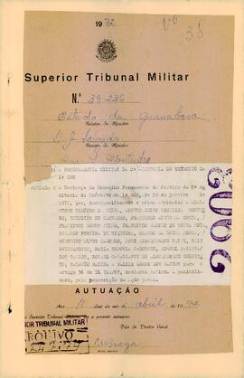 Apelação n. 39.236/1972 - IPM 709 - Volume 38