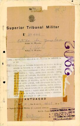 Apelação n. 39.236/1972 - IPM 709 - Volume 34