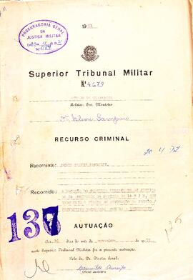 Recurso Criminal n. 4.679/1971