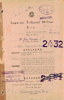 Apelação n. 37.484/1969 - Volume 1