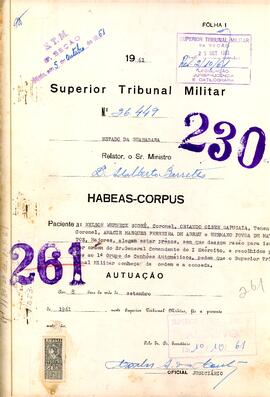 Habeas Corpus n. 26.449/1961