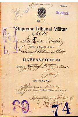Autos do Habeas Corpus n. 6.690/1933