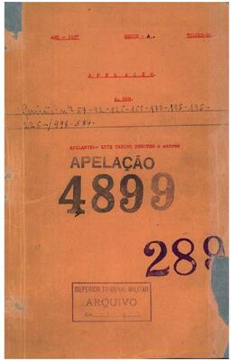 Apelação n. 4.899/1937 - Série A - Volume 3