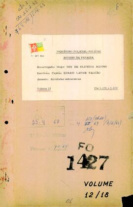 Autos findos  n. 151/1969 - Volume 12