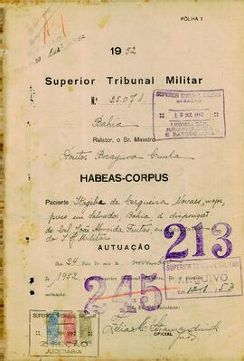 Habeas Corpus n. 25.071/1952