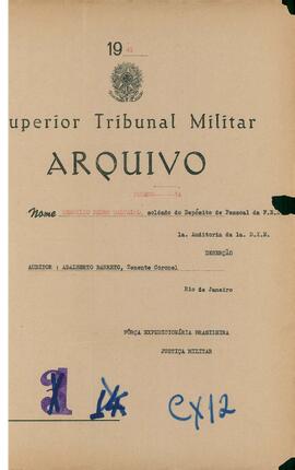 Autos do Processo de Deserção n. 74/1945/FEB (1ªAUD1ªDIE)