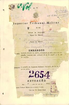 Apelação n. 38.321/1970 - Volume 6