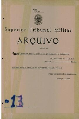 Autos do Processo n. 25/1945/FEB (2ªAUD1ªDIE)