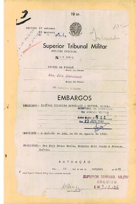 Recurso Criminal n. 5.359/1980 - Volume 13