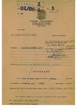 Processo n. 01/86-1 - Apenso 1