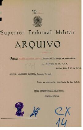 Autos do Processo n. 71/1945/FEB (1ªAUD1ªDIE)