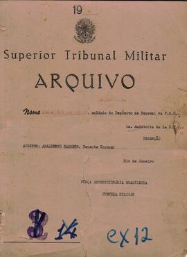 Autos do Processo de Deserção n. 84/1945/FEB (1ªAUD1ªDIE)