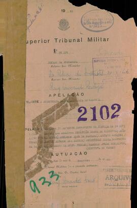 Apelação n. 35.125/1965 - Volume 1