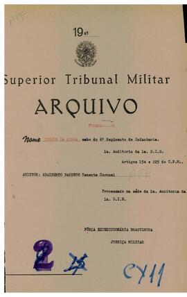 Autos do Processo n. 68/1945/FEB (1ªAUD1ªDIE)