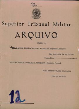 Autos do Processo de Deserção n. 94/1945/FEB (2ªAUD1ªDIE)