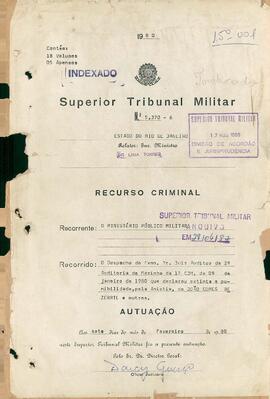 Apelação n. 37.726/1970 - Volume 15