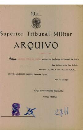 Autos do Processo n. 96/1945/FEB (1ªAUD1ªDIE)