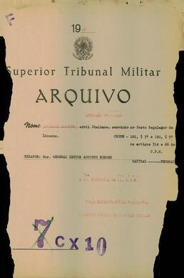 Autos da Apelação n. 121/1945/FEB