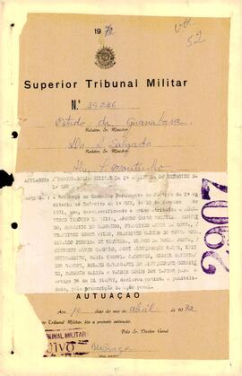 Apelação n. 39.236/1972 - IPM 709 - Volume 52