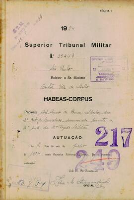 Habeas Corpus n. 25.443/1954